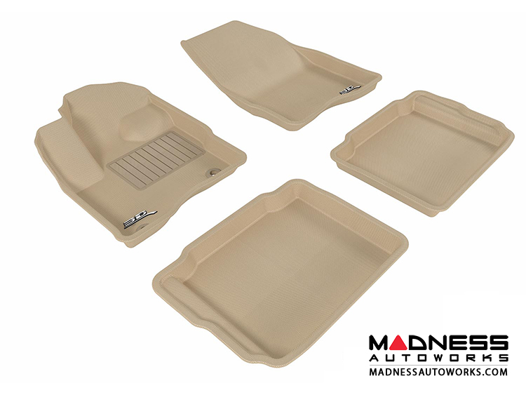 Ford Taurus Floor Mats (Set of 4) Tan by 3D MAXpider MADNESS